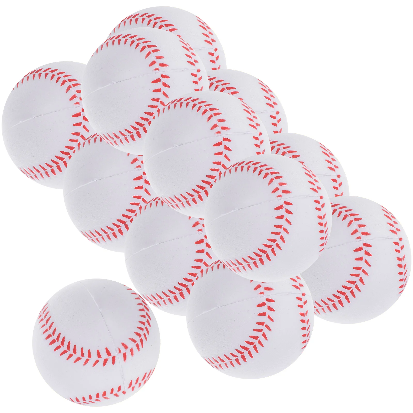 

12 Pcs Baseball PU Foam Balls Flexible Pu Baseballs for Kids Training Indoor Outdoor Playing Yellow Sports Toys