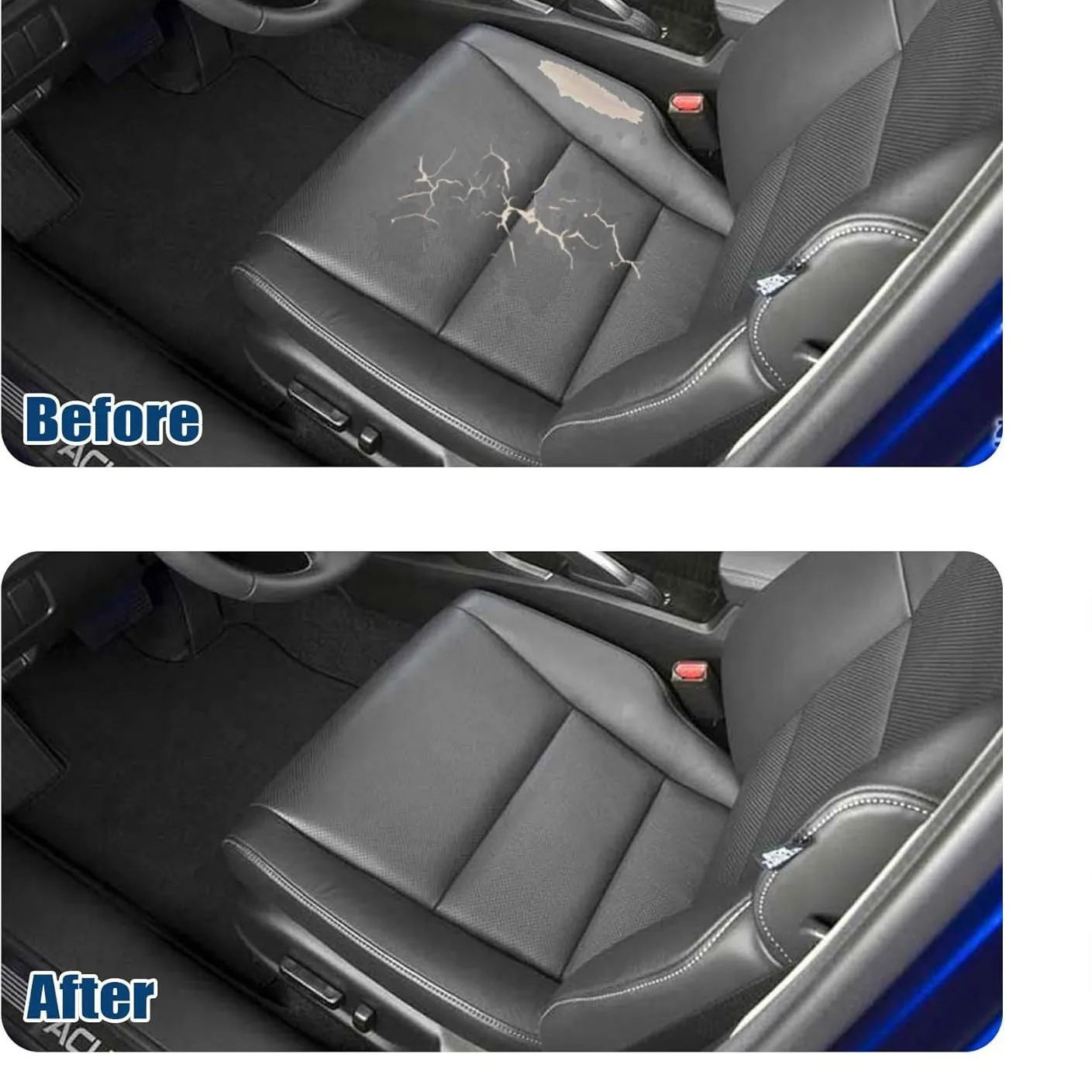 For 2019 2020 2021 2022 2023 2024 Subaru Forester Front Driver Bottom Replacement Seat Cover Black view 4