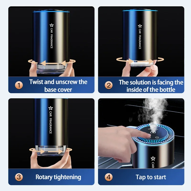 Difusor de Aroma inteligente para coche, cielo estrellado con lámpara de ambientador, difusor de aromaterapia con aceite esencial de 50ml, distribución de olores para el hogar