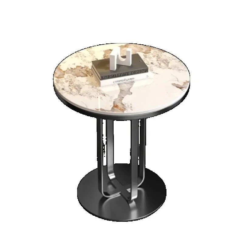 Modern Nordic Metal Round Coffee Table for Living Room for Home Easy Installation Ergonomic Design Easy Assembly Easy to Use