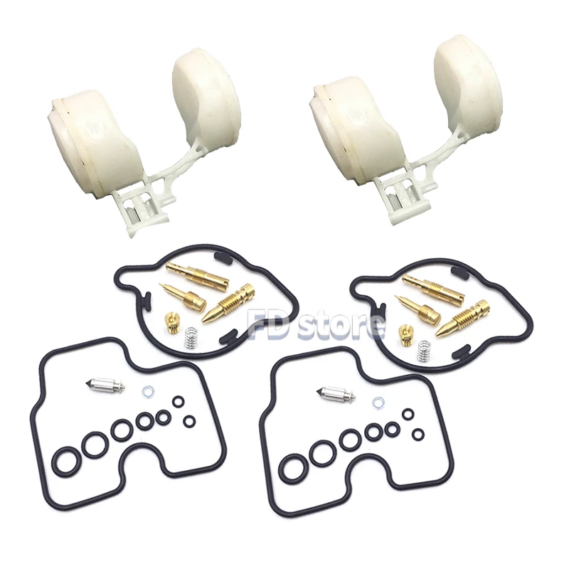 2 Sets Motorrad-Vergaser-Reparaturset für Honda XRV750 Africa Twin 1993-2003 750 Vergaser-Überholungssatz Schwimmnadelventil – Detail 2