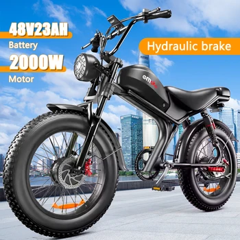 Image 2024 Electric bike C93 upgrade, 2000 W 48V23Ah, urban mountain electric bicycle, maximum speed 55km/h, ebike for men and women