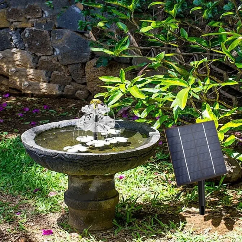 

Sun Powered Garden Fountains Pumps For Bird Baths Low Energy Simple Setups X3UC