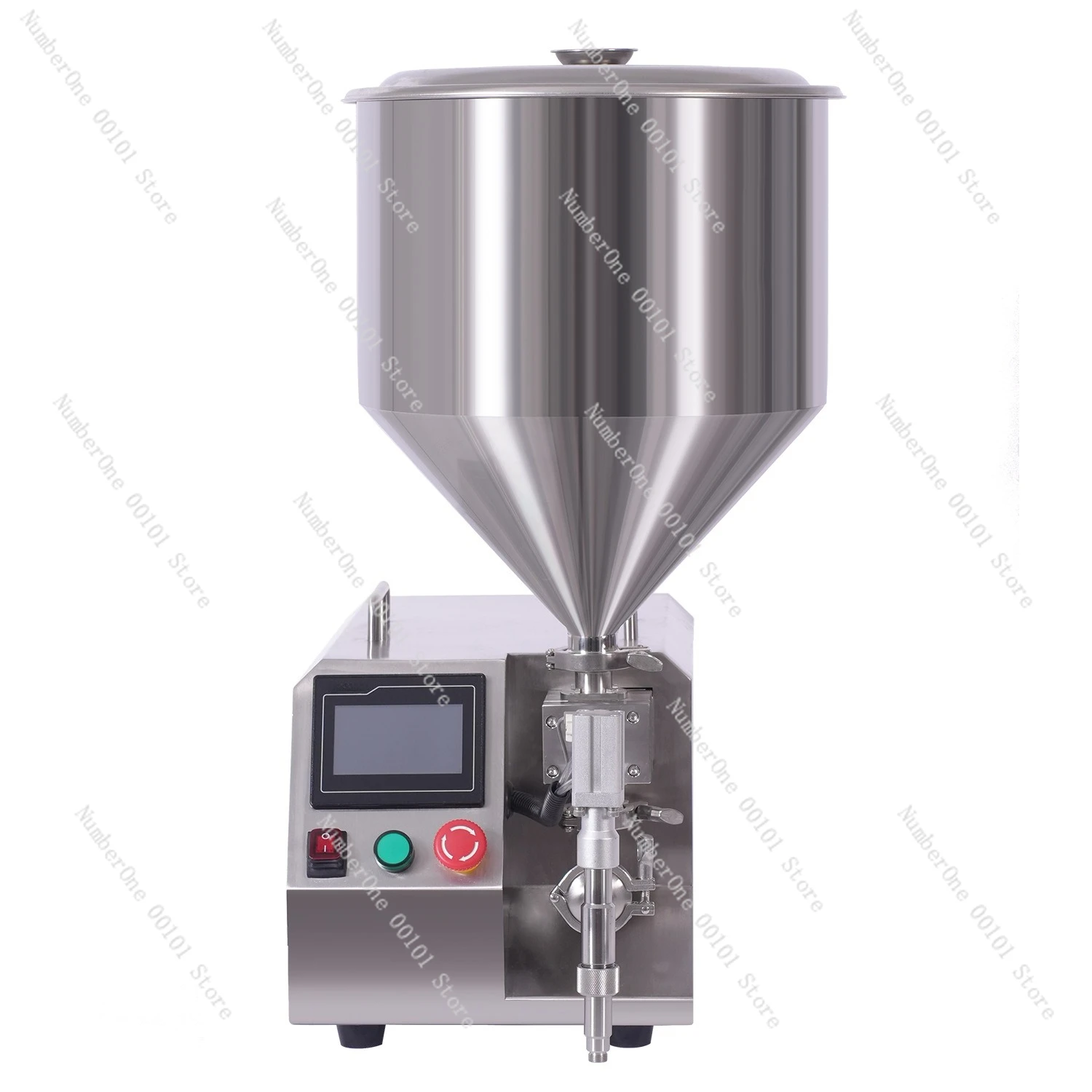 Semi-automatic paste liquid filling machine honey sauce small servo vertical filling machine