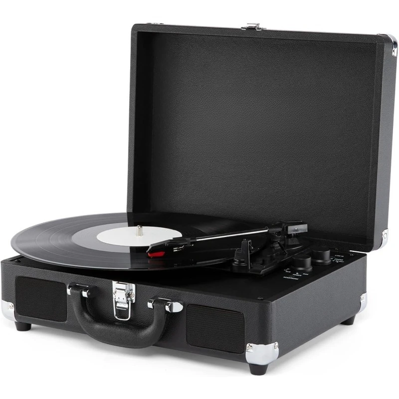 

Journey II (2025 Model) – Bluetooth Suitcase Record Player – Built-in Stereo Speakers with Enhanced Bass, 3-Speed Turnt