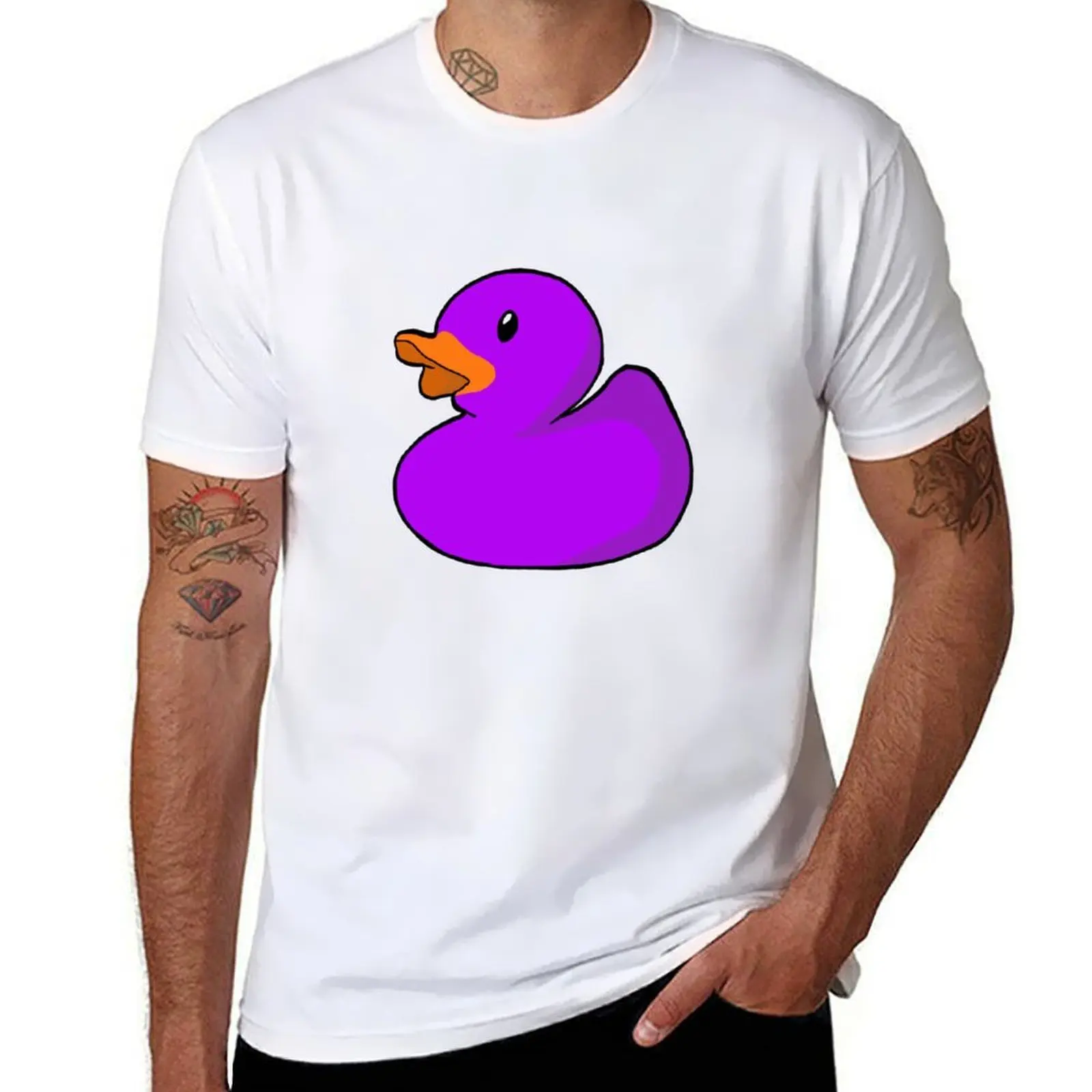 

Purple Rubber Duck T-Shirt t shirts for man graphic funny cotton t shirt man T-Shirt