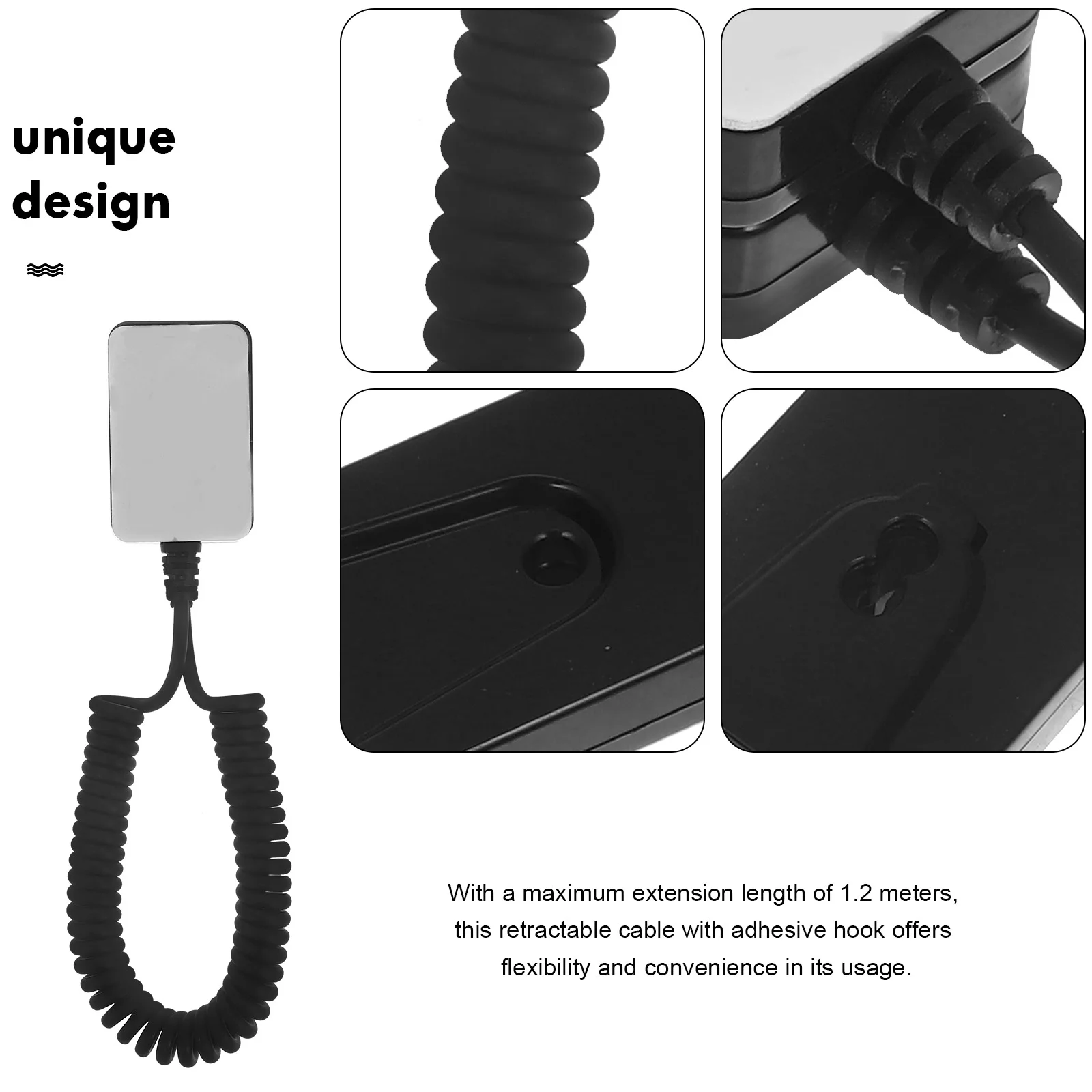 -hotlinking for Remote Control Leash Retractable Cable with Adhesive Hook - Tether Plastic