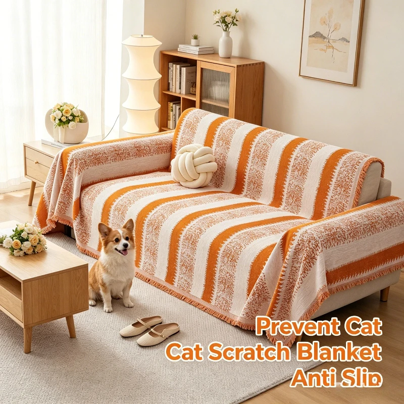 L-Shaped Sofa Towel One-Piece All Inclusive Sofa Cover Universal Sofa Cushion All Season Universal Sofa Cover Blanket