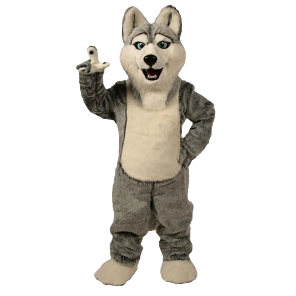 Costume de mascotte de chien Husky pour adultes, costume de dessin animé Rick, costume de carnaval Gelfancy, fête, taille adulte, 686