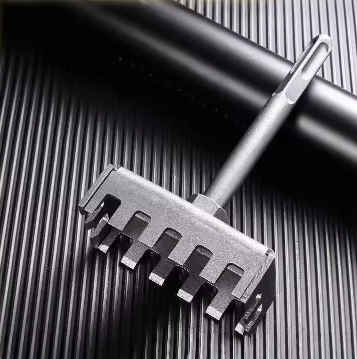 

Square Drill Hole Opener Electric Hammer Hole Expansion Plumber Electrician Wall Slotting Installation Socket Tool Accessories