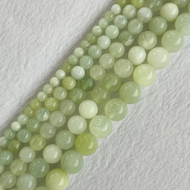 6 8 1012MM Natural Stone Beads Jade de chine Agate Jades Loose Spacer Beads for Jewelry Making DIY Bracelet Necklace Accessories