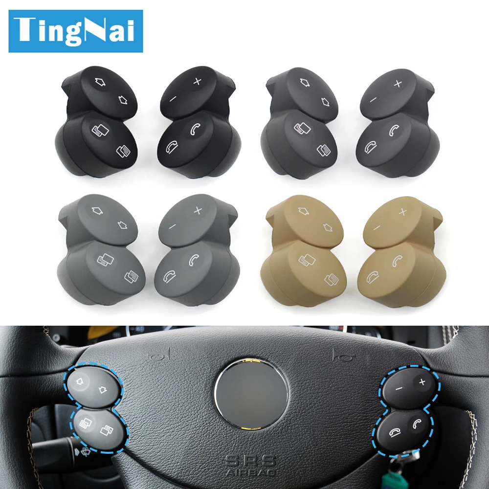 

One Pair Car Left Right Multi-Function Steering Wheel Switch Control Buttons For Mercedes Benz E G CLS CLK W211 W463 W209 W219