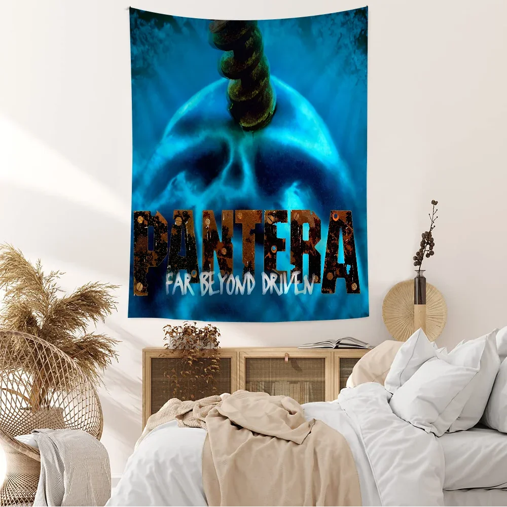 P-Pantera F-Far B-Beyond D-Driven DIY Wall Tapestry Hanging Tarot Hippie Wall Rugs Dorm Home Decor