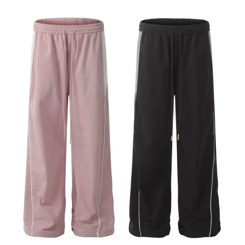 OR FL Autumn Thin Style Stripes Casual Pants Trendy Brand Sports Windbreaker Pants Design Sense American style Slacks Trousers