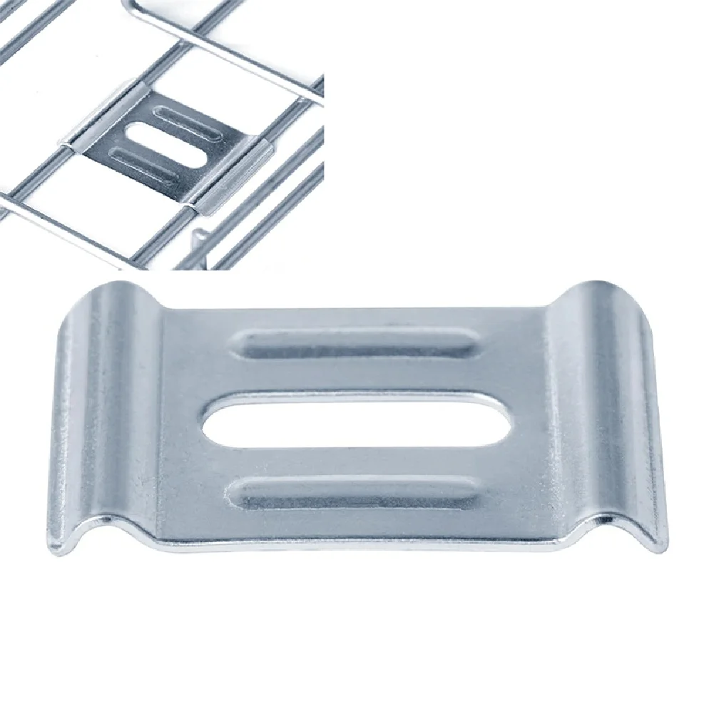 30pcs Cable Tray Securing Clip Fixing Clips Metal Wire Mesh Cable Tray Clips For 4-6mm Basket Tray Securing With 5/16 Bolts