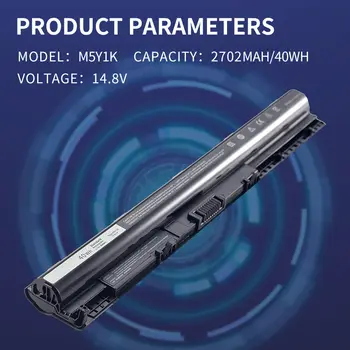 Baterie SOMI 40WH M5Y1K 14,8V pro Dell Inspiron 14, 15, 17, 5000, 3000, řada 5559, 3451, 3558, 3567, 5755, 5756, 5458, GXVJ3 453-BBBQ HD4J 8 nejlepší prodej Baterie pro Dell Inspiron 5559 - №8