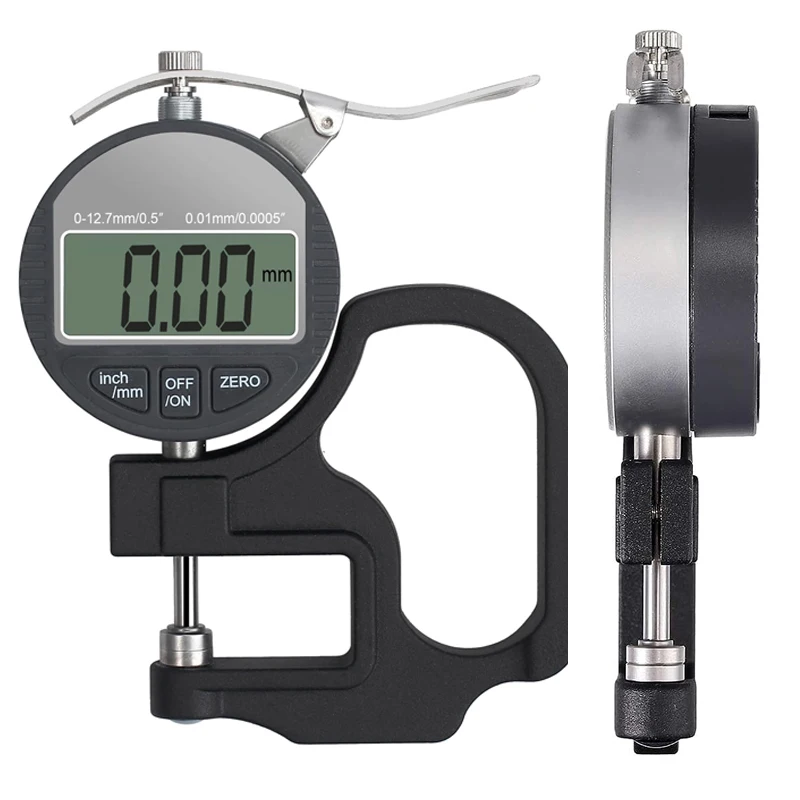 Digital Thickness Gauge 0.01mm/0.001mm Micrometer PPF Car Wrap Film Thickness Tester for Paper Leather Cloth