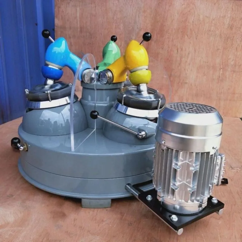 Laboratory three-head grinder, fine grinding analysis machine, agate grinder