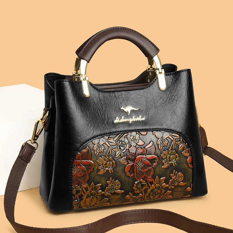 

Women Top-Handle Bags High Quality Soft Leather Handbags Luxury Shoulder Bags Ladies Large Crossbody Bags Casual Tote Sac A Main