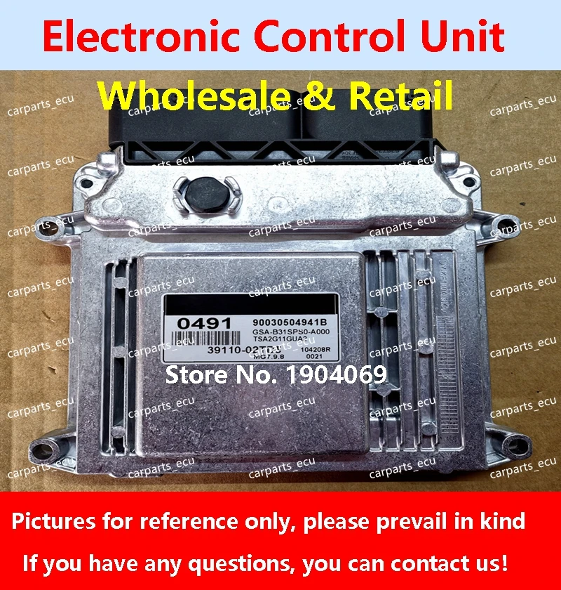 

39110-02TD5 0491 For Hyundai Elantra Cerato Accent Fcrte 39111-26BB7 S28 picanto Car Engine Computer Board/ECU/MG7.9.8