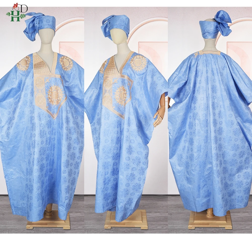 アフリカの女性用プラスサイズドレス、伝統的な刺繍バジンリッチローブ、パーティー、ウェディングドレス、デイリーアンカラガウン2025