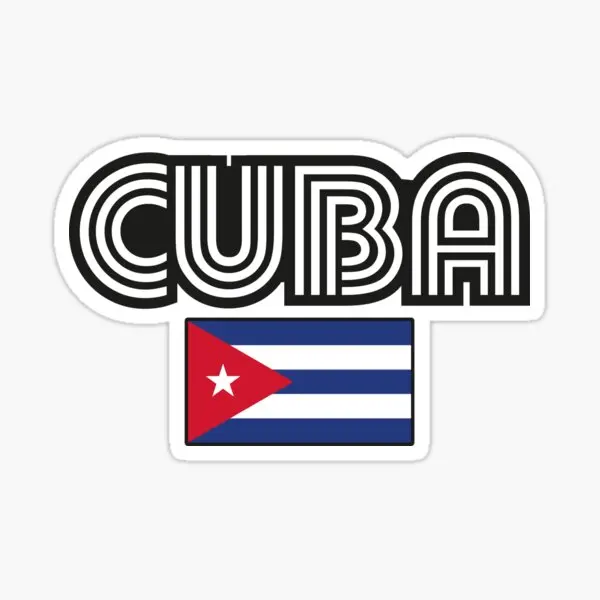 Cuba C Flag Map National Emblem Creative Stickers Motorcycle Vinyl Window Truck Car Off-road Table Wall Bicycle Helmet Decal