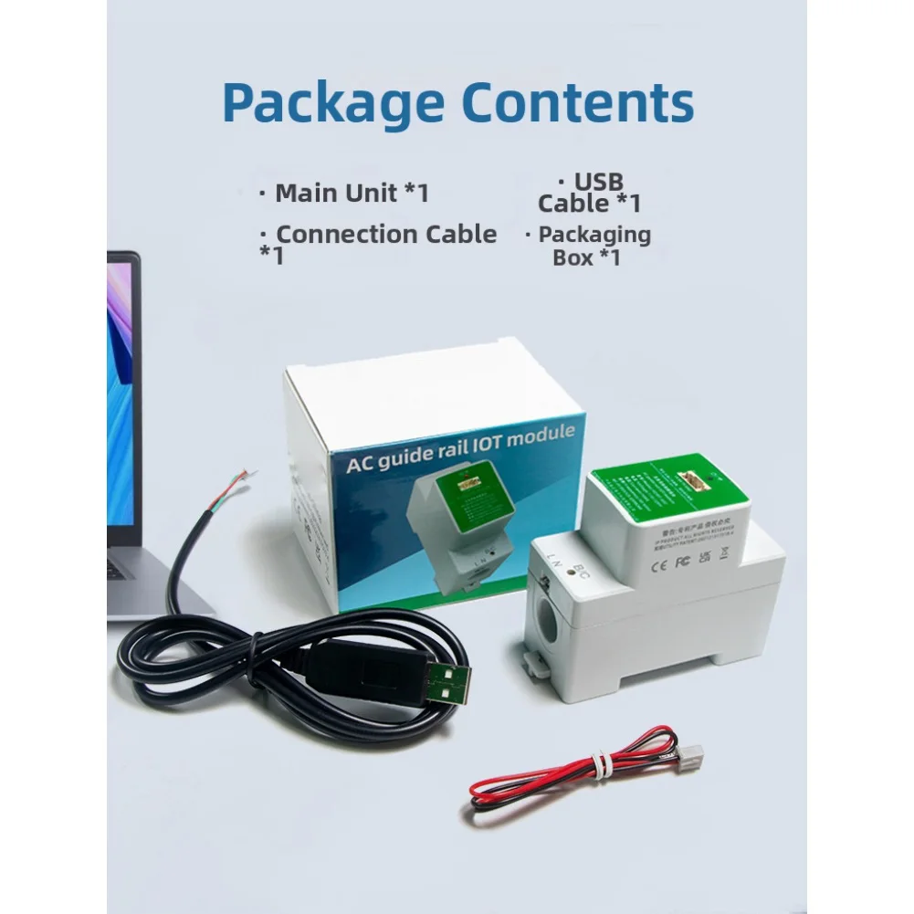 PZIOT E02 Single Phase IoT Electric Current and Voltage Meter Module with WiFi Connection for Remote Energy Monitoring