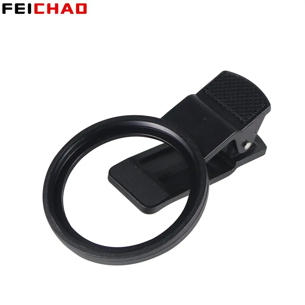 52mm Mobile Phone Camera Lens Clip Universal Aluminum Alloy Thread for All Smartphones UV CPL ND Lens Adapter Filter Ring Mount