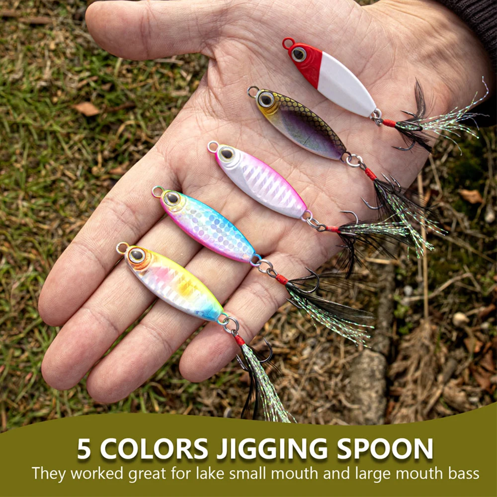 

1pcs 10g 15g Metal Fishing Lures Wobbler Spinner Spoon Bait With Treble Hook 3D Eye Artificial Hard Baits For Pike Trout Bass