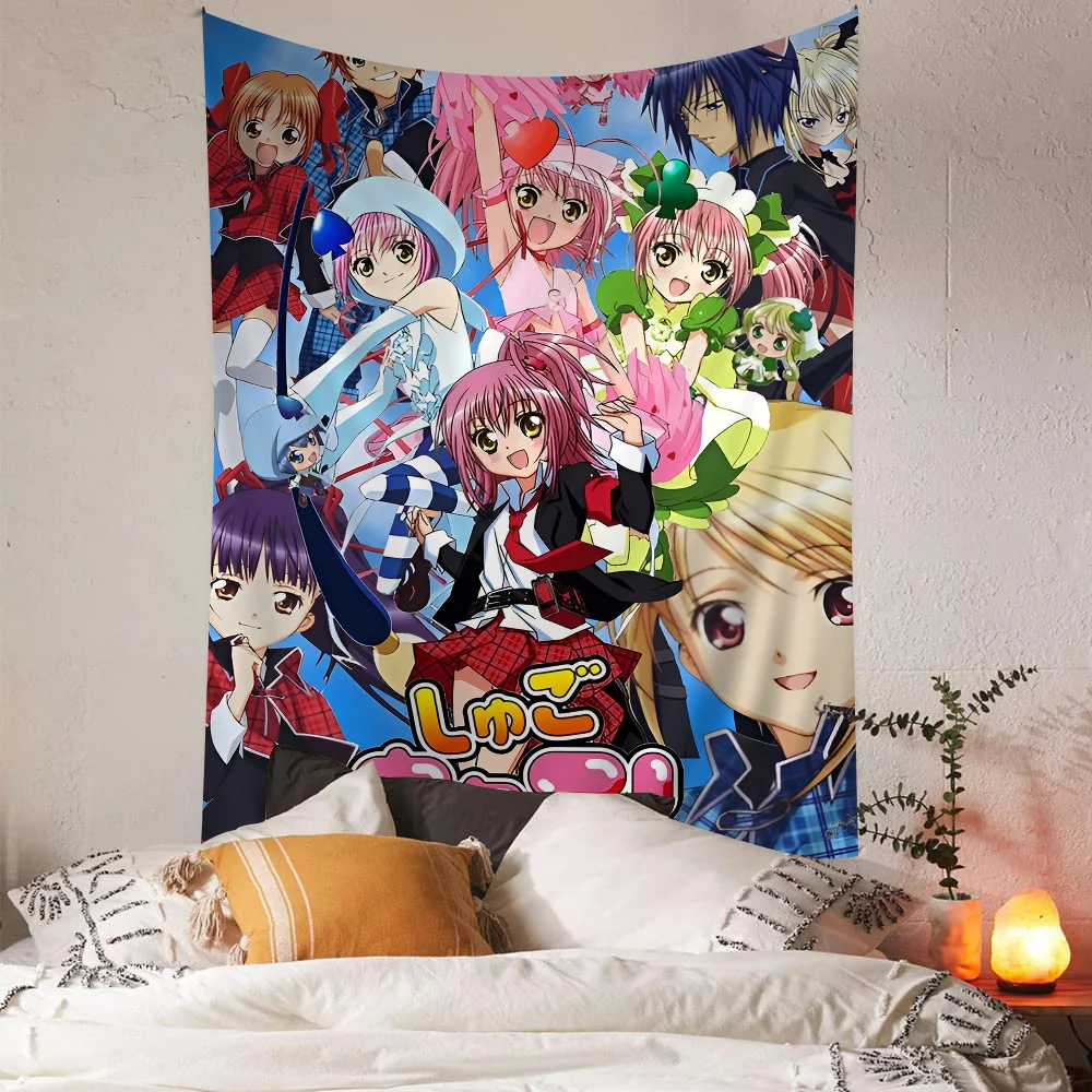 Shugo Chara Japan Anime Hinamori Amu DIY Wall Tapestry For Living Room Home Dorm Decor Wall Art Decor