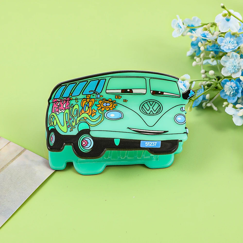 

Disney Cars Movie Green Hair Clip Unique Stylish Multi-Functional Hair Gripper Strong Hair Shark Clip Bun Hairpin