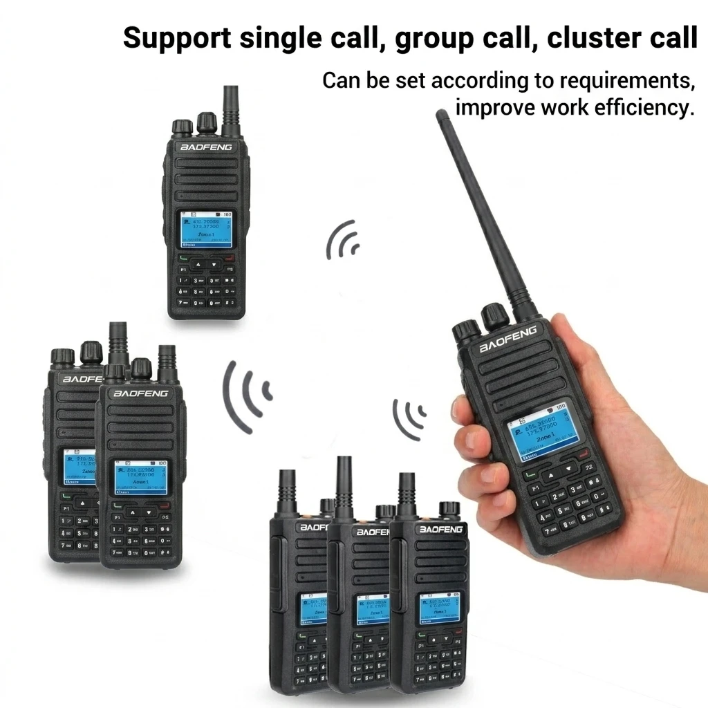 BAOFENG DM-1701 DMR Digital Radio Dual Band Walkie Talkie VHF UHF Professional Two Way Radio for Road Highway Maintenance AES256 - view 5