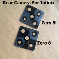 Back Camera Lens For Infinix Zero 8 X687 Zero 8i X687B Rear Glass Cover With Glue Sticker Replacement Parts