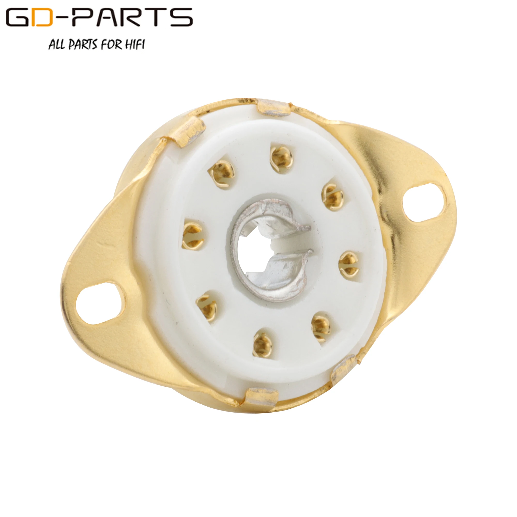 Enchufes de tubo de cerámica Loctal, 8 pines, B8G, para 5B254, 4P1S, 7N7, C3G, chasis inferior, montaje PCB chapado en oro, 10 Uds.