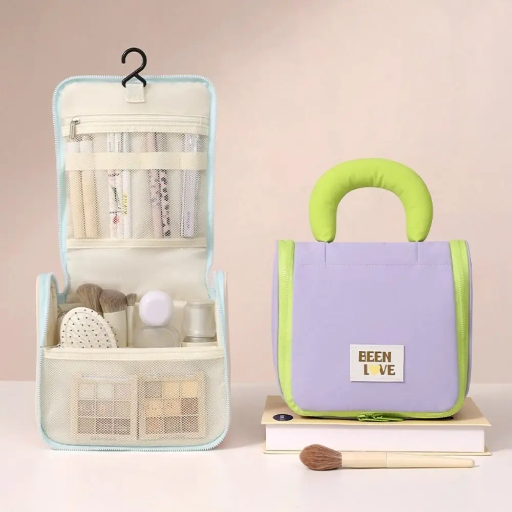 

withHanging Hook Toiletry Washbag Wet and Dry Waterproof Hanging Toiletry Bag Space Saving Multi-compartment Makeup Bag Travel