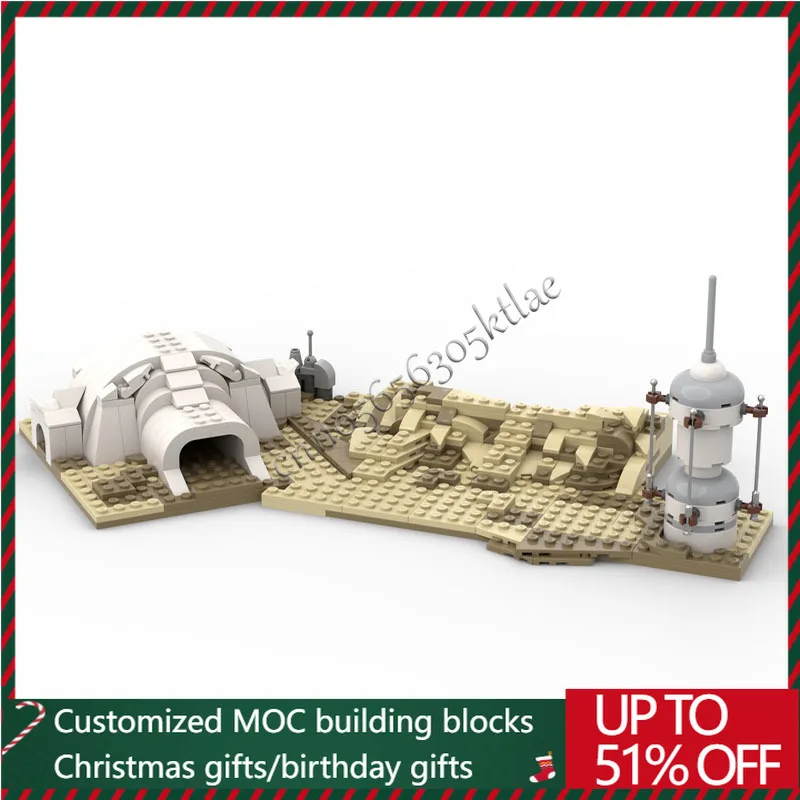 

New 356 PCS MOC Star Battle Series Homestead Model Building Blocks Bricks Diy Creative Assembly Educational Toys Children Gifts