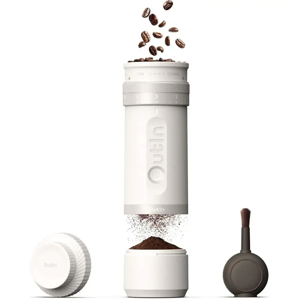 

ino Portable Electric Coee Grinder,Adjustable Coee Bean Grinder with 28 Precise Grind Setting,One-Button Burr Coee Grinder with