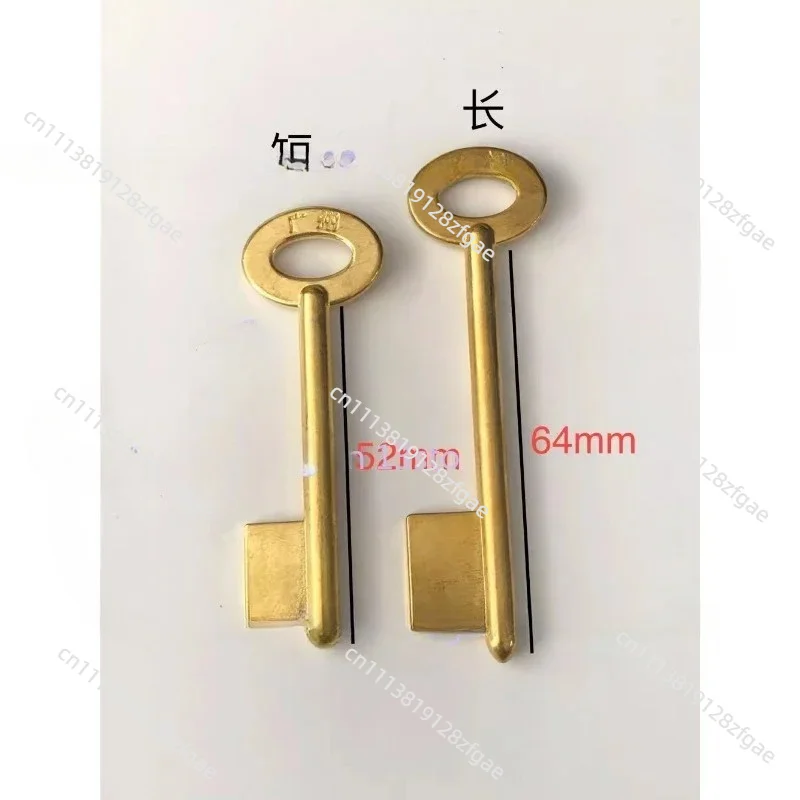 2Pcs Deposit Box Lock Single Double Bitted Safe Key Blank Embryos Special Shaped Blank