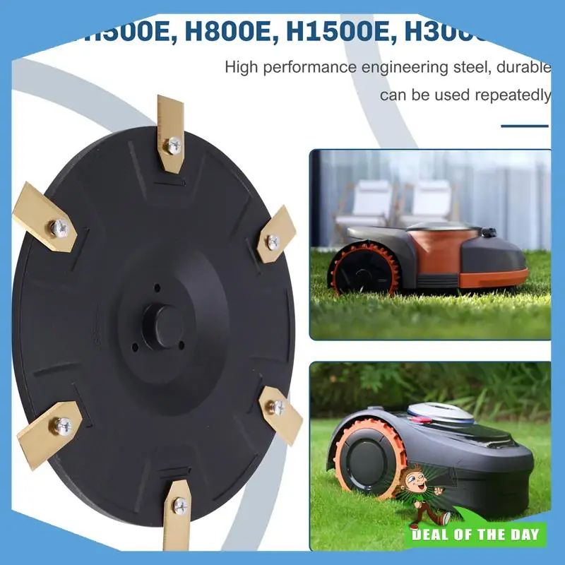 

24-Hour Delivery RSSE-H-1 Cutter Disc Lawn Mower Robot Cutterhead For Segway Navimow H Series Robotic Mower Tuning Blade Disc Ga
