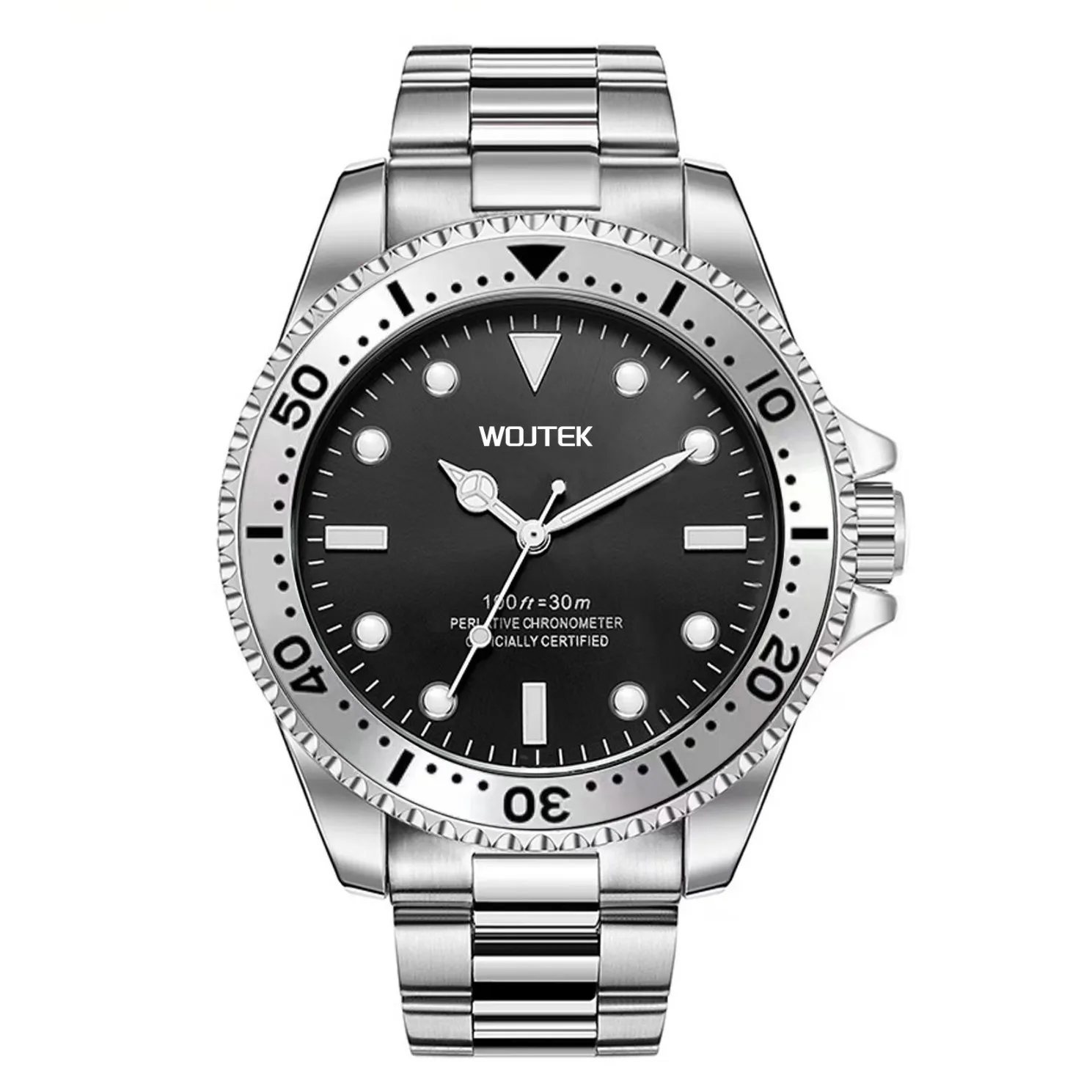Men's Waterproof Dive Mechanical Watch Classic Automatic Wristwatch with Rotating Bezel Luminous Hands Casual Sports Timepiece