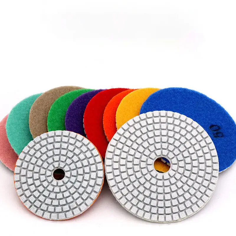 10PCS/set Stone Polishing Sheet Concrete Frosted Pads Water Grinding Disc Tools Fast Removal Tile Glass Concrete New