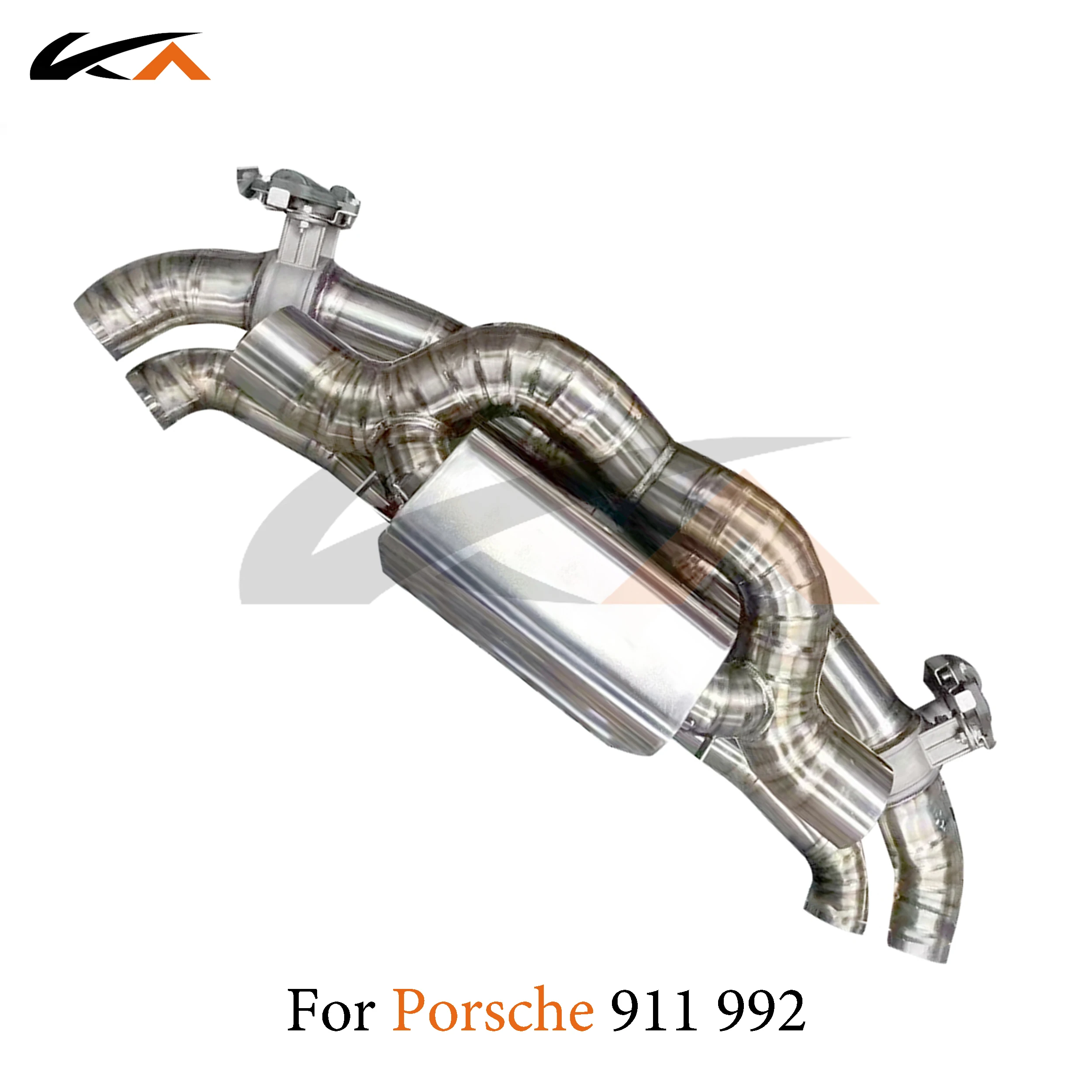 KA Tuning exhaust system parts titanium alloy catback for Porsche 911 992 rear section performance muffler valve