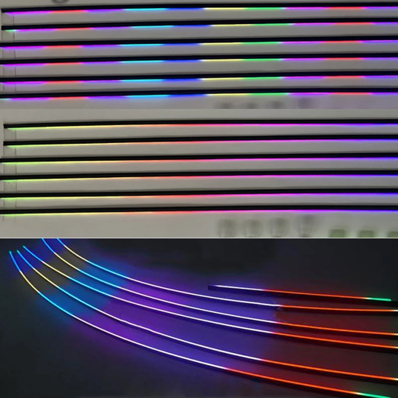 Für 22-in-1 LED-Symphonie-Lichtleisten Autozubehör RGB 64 Farben Auto Ambientebeleuchtung Acryl-Lichtleiste Glasfaser-Innenbeleuchtung – Detail 15