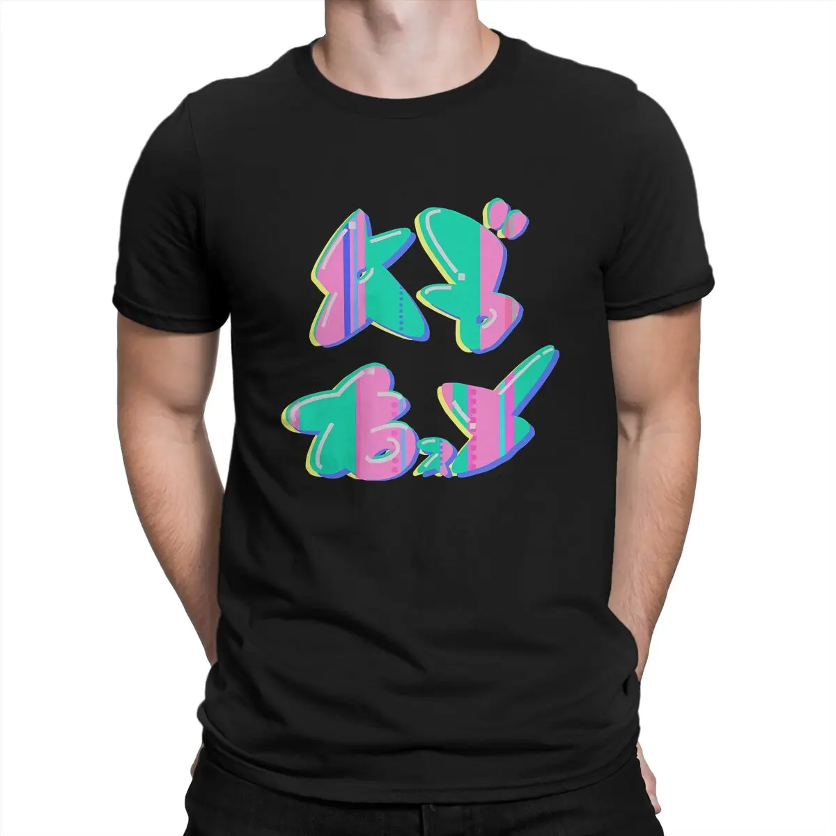 Men's Chirpy Chips (ABXY) Logo T Shirt Splatoons Cotton Clothes Novelty Short Sleeve Crew Neck Tee Shirt Classic T-Shirts