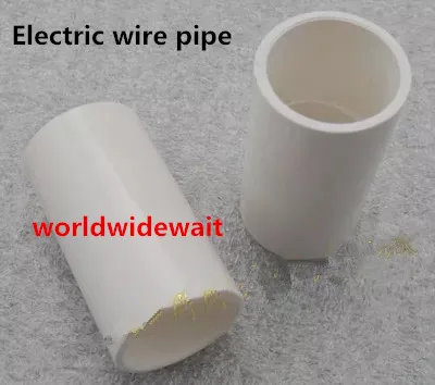 5pcs 16/20/25/32/40mm Inner Dia Electric Wire Straight Pipe Connectors Fittings PVC White
