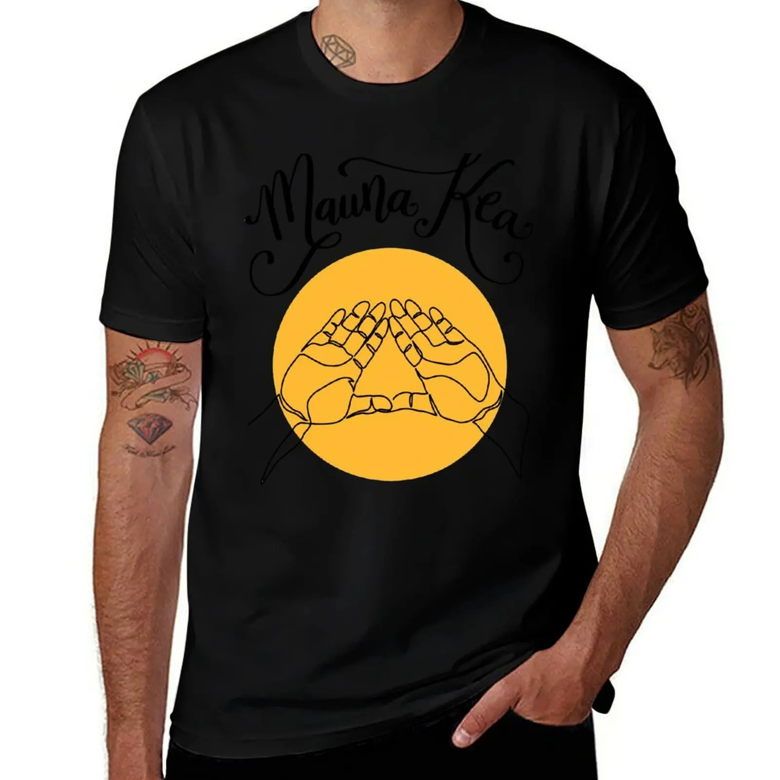 We Are Mauna Kea Mountain Hand Sign Aloha Aina Hawaii T-Shirt Holiday Outdoor T-Shirt