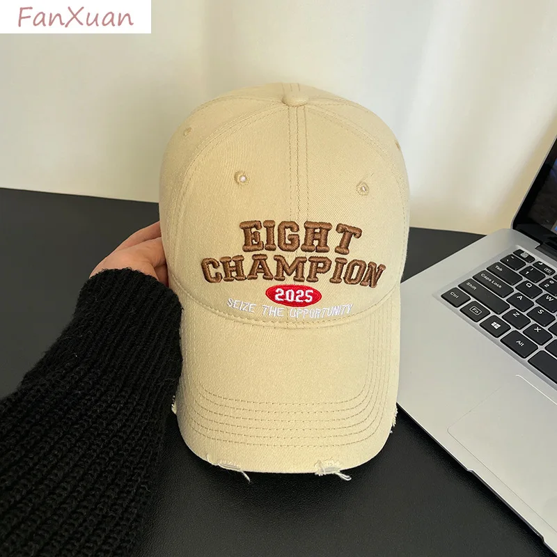 

women men baseball cap letters embroidery vintage fashion spring summer cap sun hats