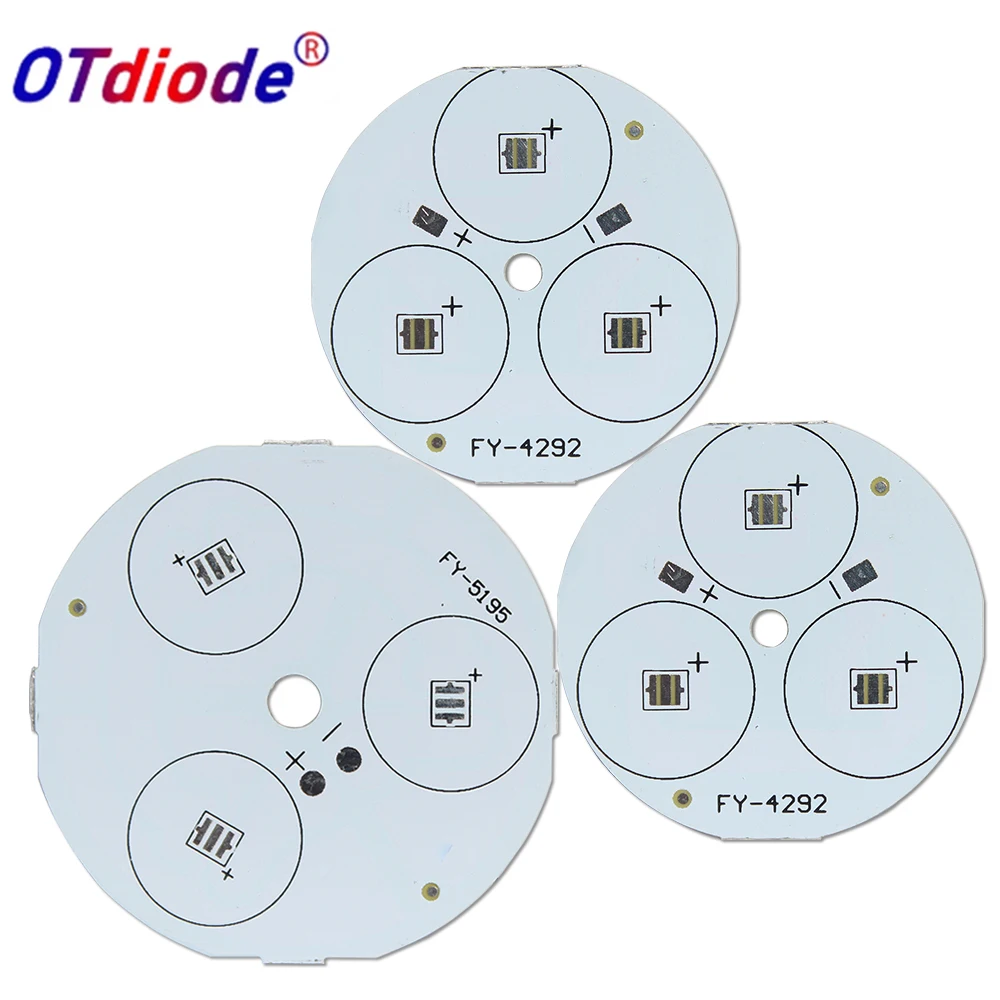 10-50pcs 3535 LED PCB Board 3LED XPE 3030 3W 9W Round Aluminum Substrate Base Plate Heatsink For SPot Celling Light Source DIY