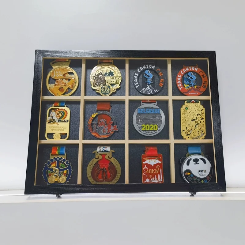 Exquisite Marathon Medal Display Stand, Acrylic Transparent Medal Display Box, Medal Collection And Commemoration Photo Frame