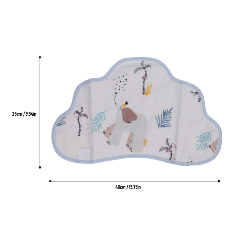 Babero de baba para bebé, babero de algodón suave y transpirable, trapo absorbente para eructar de algodón para bebés tipo 2